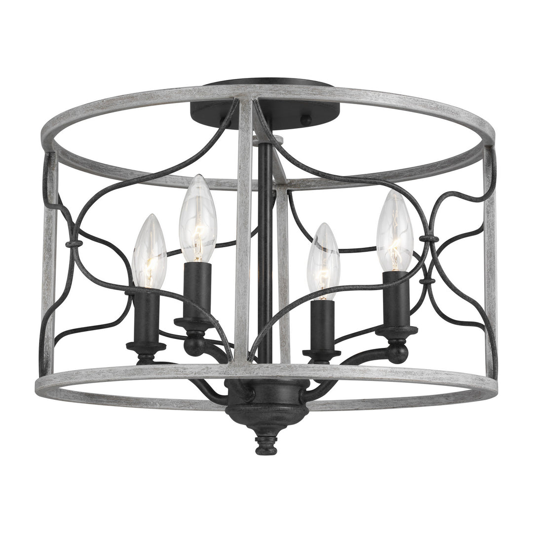 Visual Comfort Studio Carra 7731504EN-808 Ceiling Light - Weathered Zinc