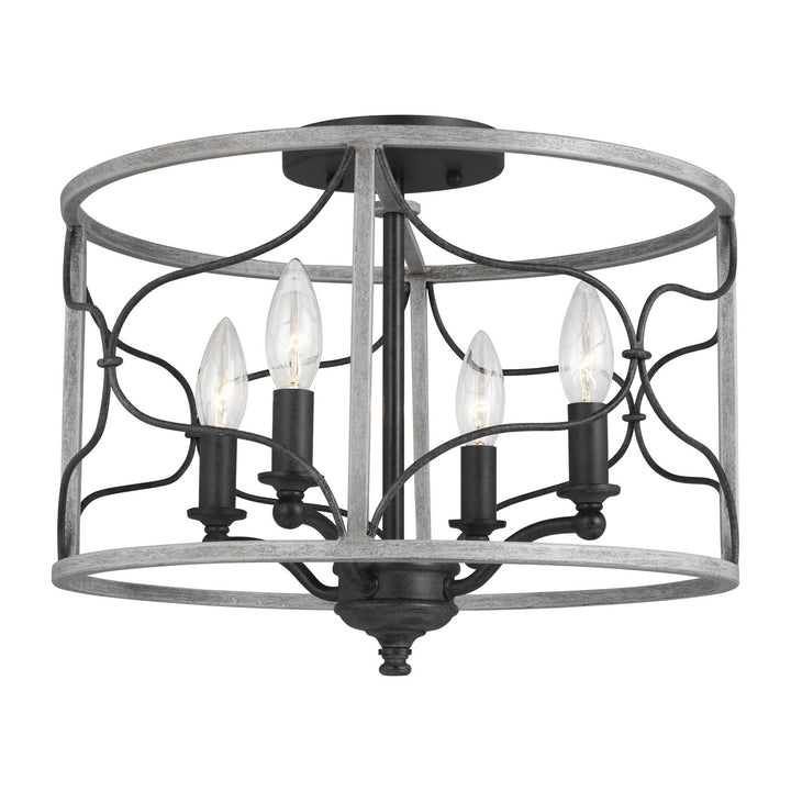 Visual Comfort Studio Carra 7731504EN-808 Ceiling Light - Weathered Zinc