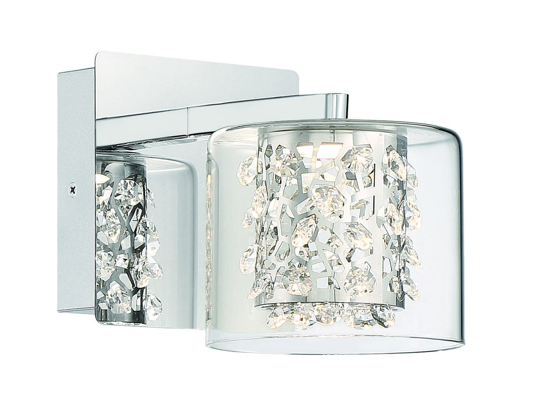 George Kovacs Wild Gems P1471-077-L Wall Light - Chrome