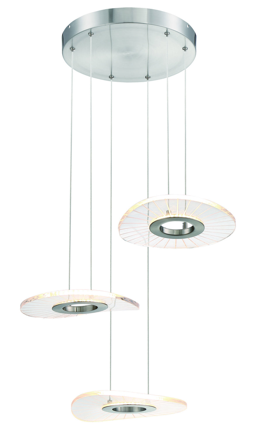 George Kovacs Light Ray P1783-084-L Pendant Light - Brushed Nickel