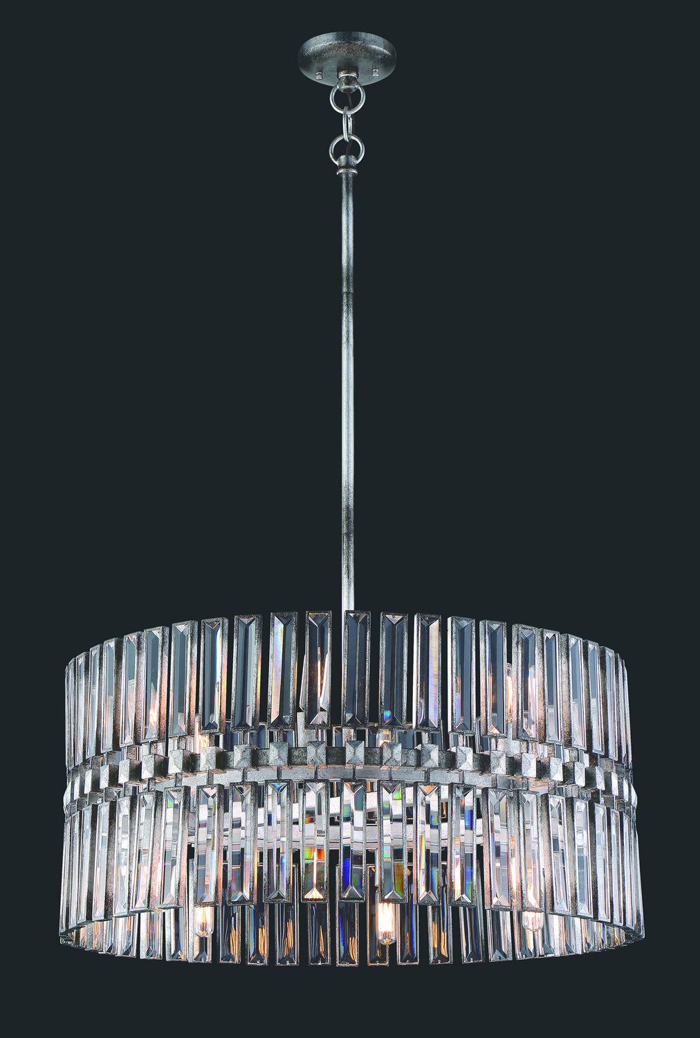 Metropolitan Belle Aurore N7712-700 Pendant Light - Shadow Silver Leaf