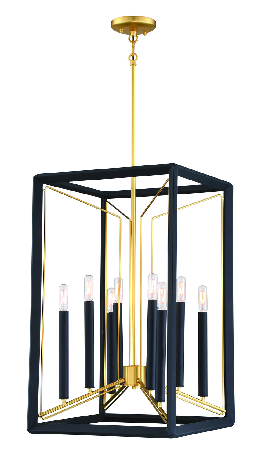 Metropolitan Sable Point N7858-707 Pendant Light - Sand Coal With Honey Gold Acce
