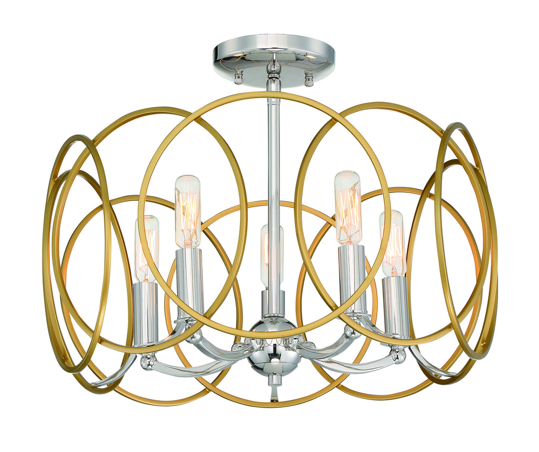 Minka-Lavery Chassell 4025-679 Ceiling Light - Painted Honey Gold With Polish