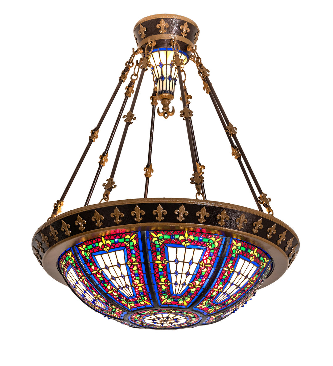Meyda Tiffany Fleur-De-Lis 115301 Pendant Light -