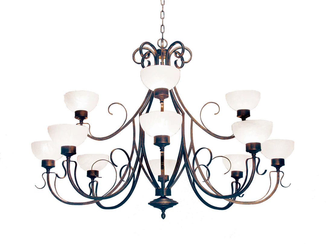Meyda Tiffany Mirasol 119773 Chandelier Light - Oil Rubbed Bronze