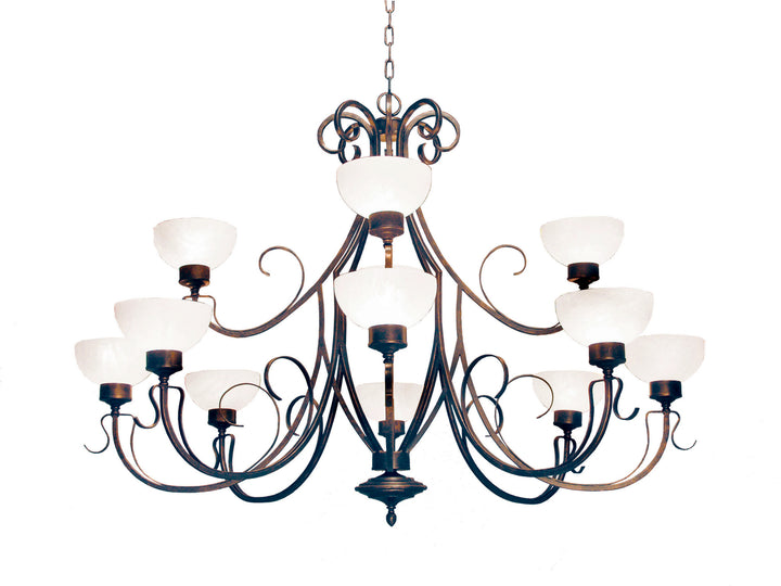 Meyda Tiffany Mirasol 119773 Chandelier Light - Oil Rubbed Bronze