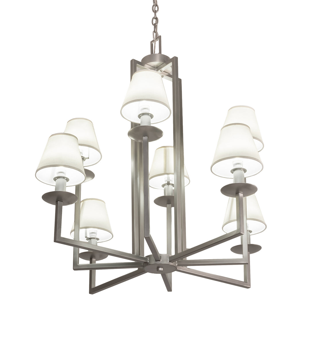 Meyda Tiffany Porte Tournante 197107 Chandelier Light - Nickel