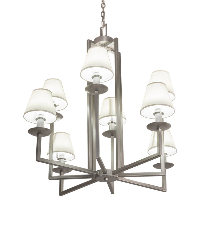 Meyda Tiffany Porte Tournante 197107 Chandelier Light - Nickel