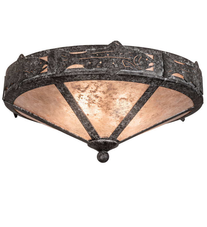 Meyda Tiffany Rainbow Trout 210574 Ceiling Light - Pewter