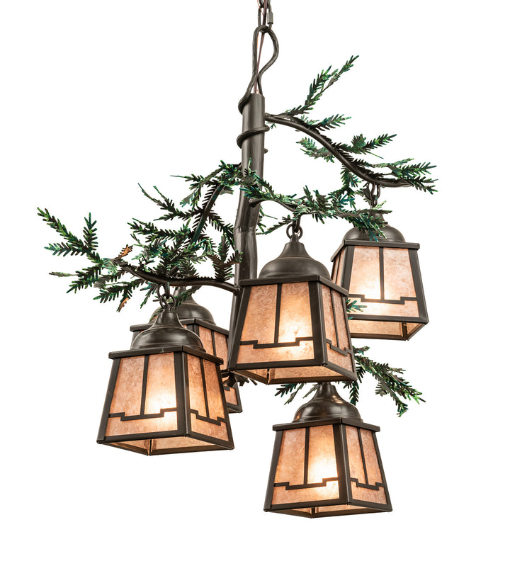 Meyda Tiffany Pine Branch 211883 Chandelier Light - Timeless Bronze