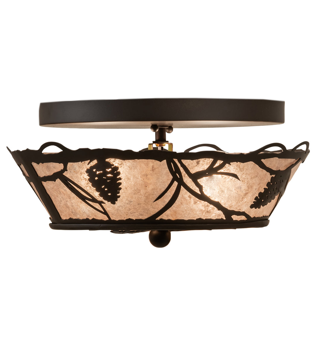 Meyda Tiffany Whispering Pines 211891 Ceiling Light - Oil Rubbed Bronze