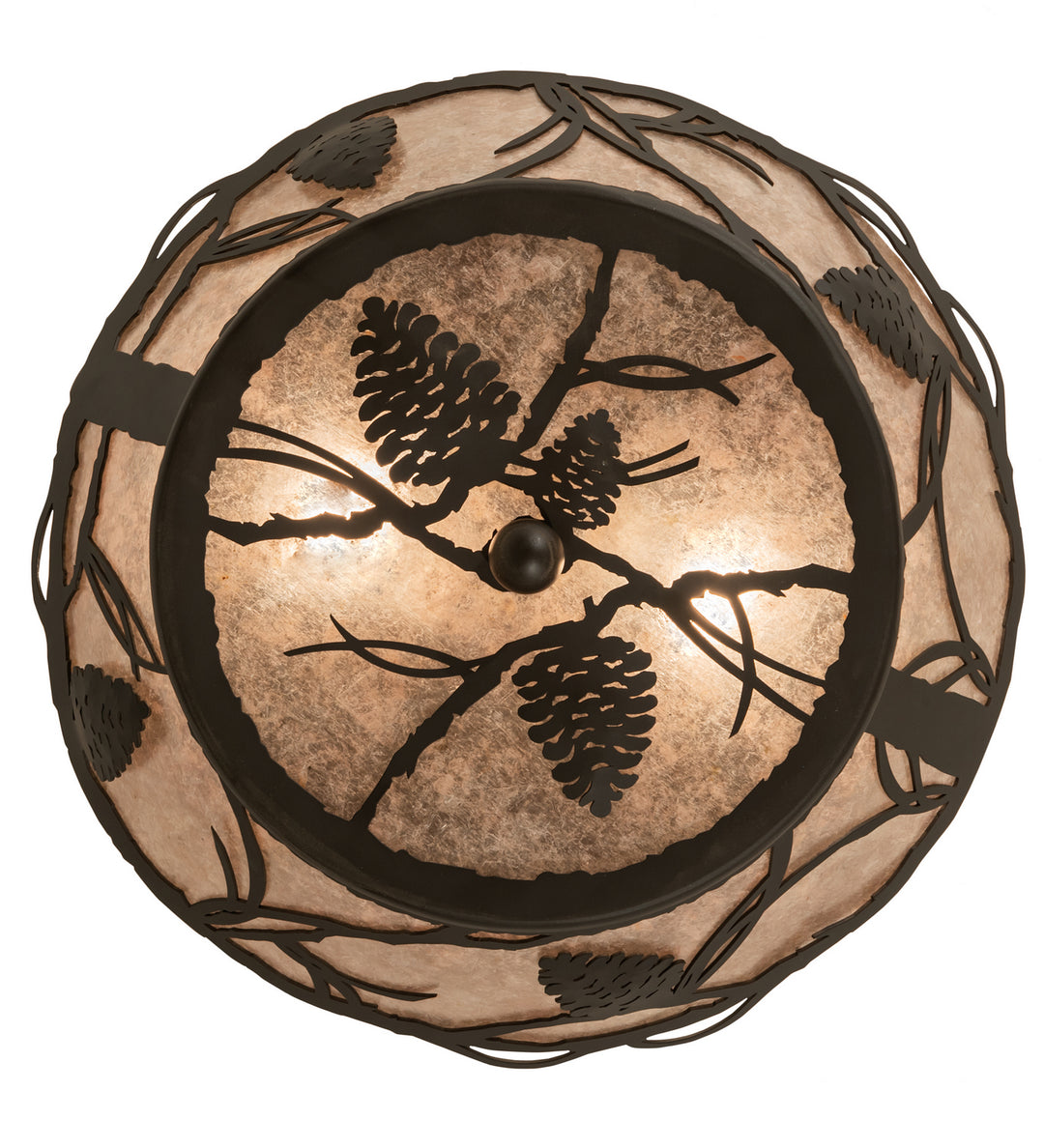 Meyda Tiffany Whispering Pines 211891 Ceiling Light - Oil Rubbed Bronze