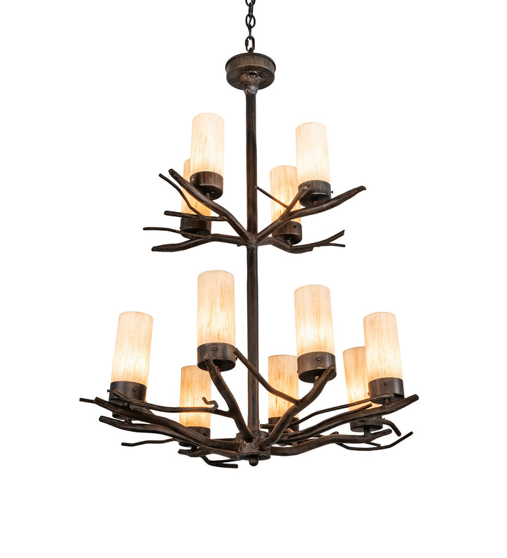 Meyda Tiffany Winter Solstice 212303 Chandelier Light - Rust