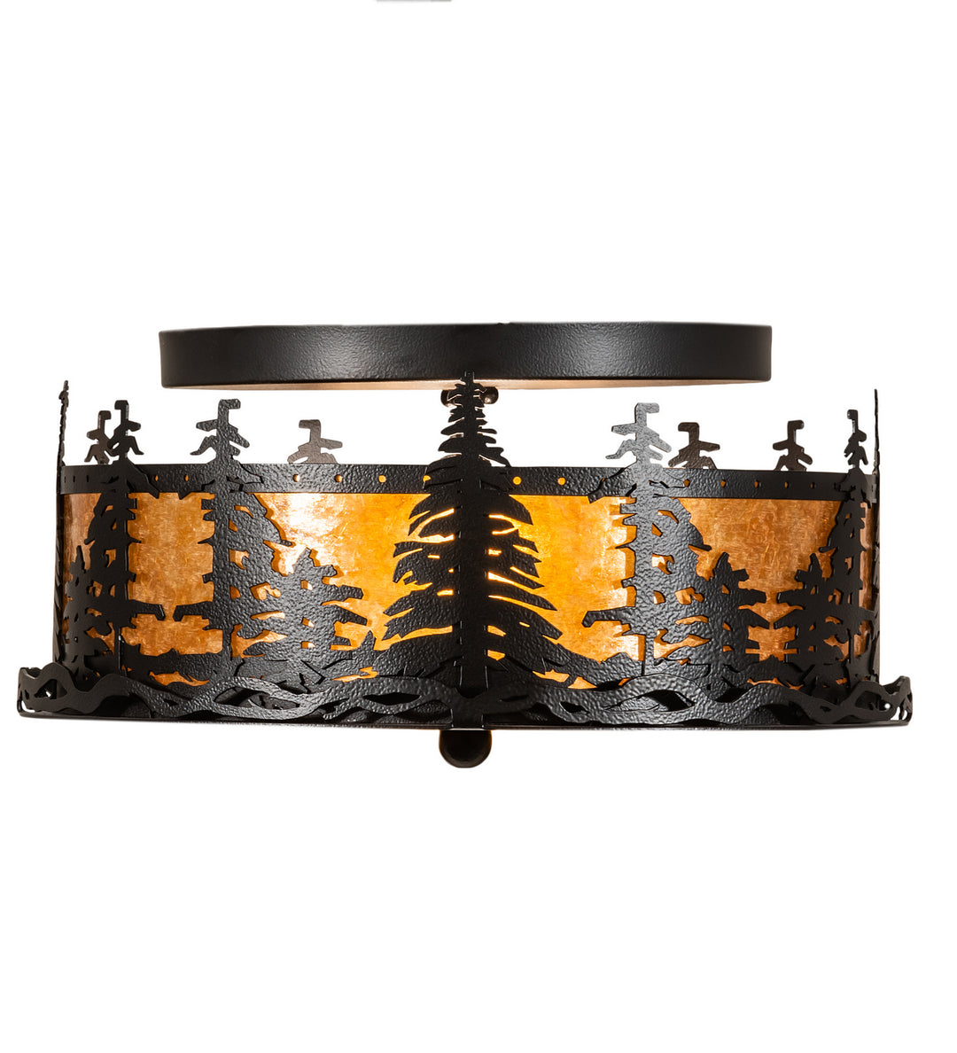 Meyda Tiffany Tall Pines 213426 Ceiling Light - Wrought Iron
