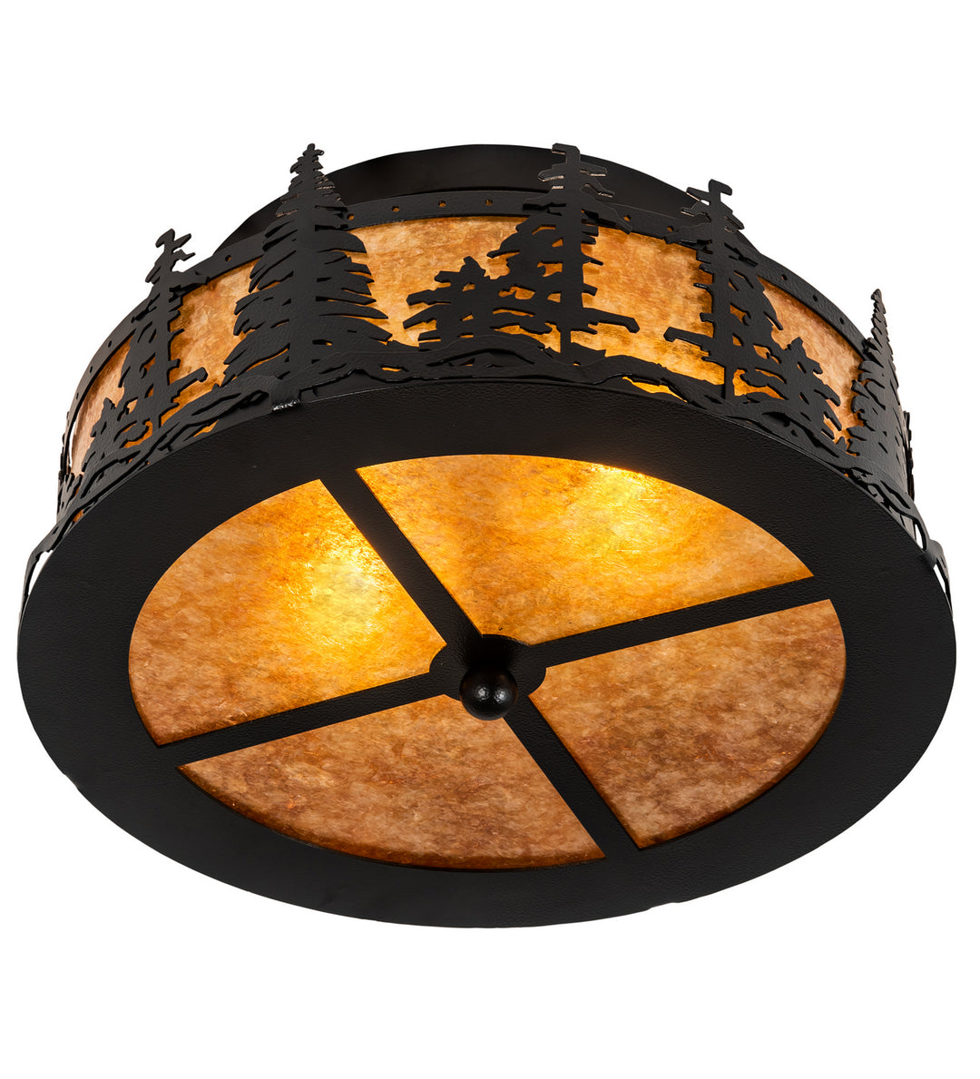 Meyda Tiffany Tall Pines 213426 Ceiling Light - Wrought Iron