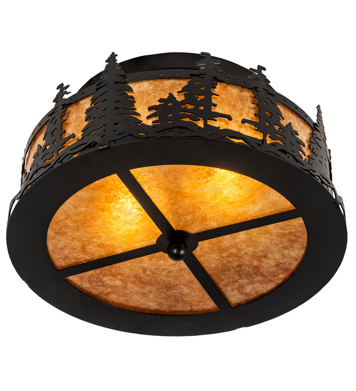 Meyda Tiffany Tall Pines 213426 Ceiling Light - Wrought Iron