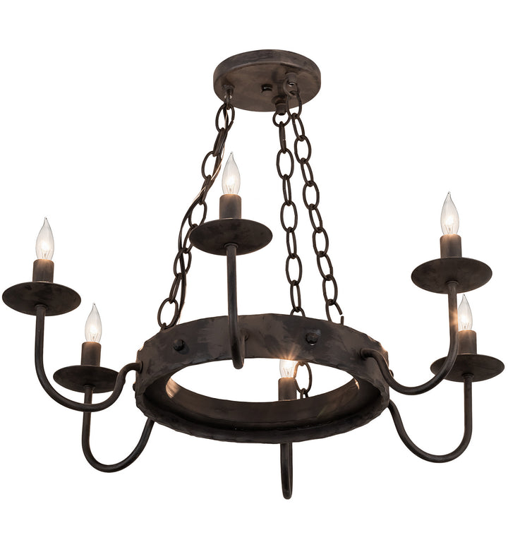 Meyda Tiffany Edinburgh 213965 Ceiling Light - Wrought Iron