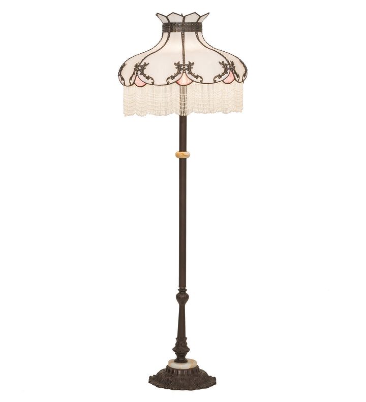 Meyda Tiffany Lighting 214412 Elizabeth Three Light Floor Lamp Lamp Bronze / Dark