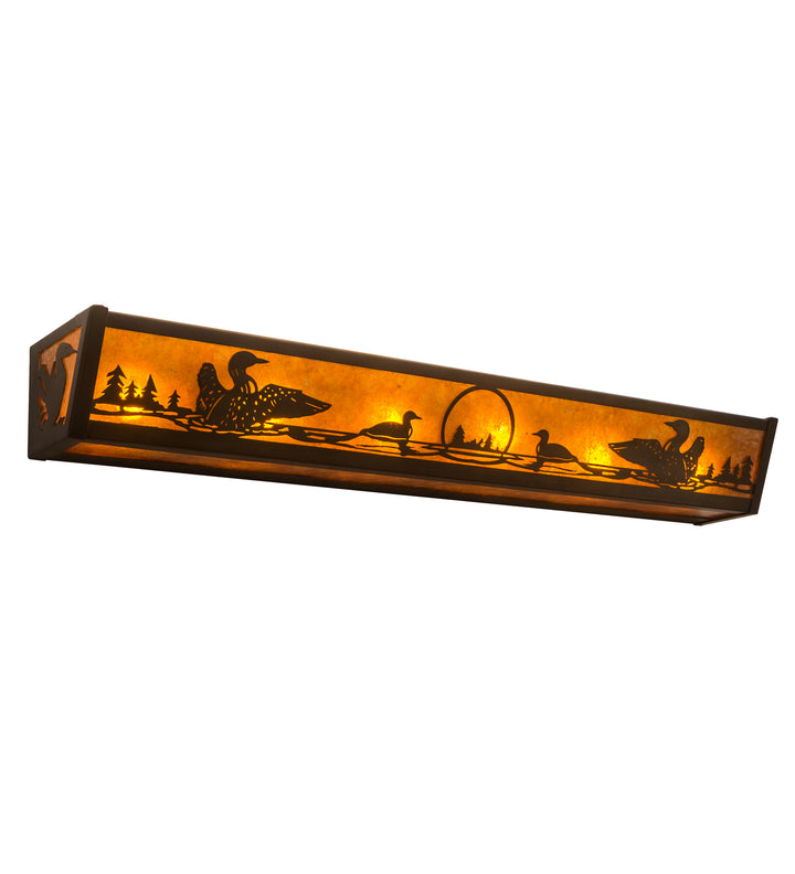 Meyda Tiffany Loon 214494 Bath Vanity Light 36 in. wide - Antique Copper