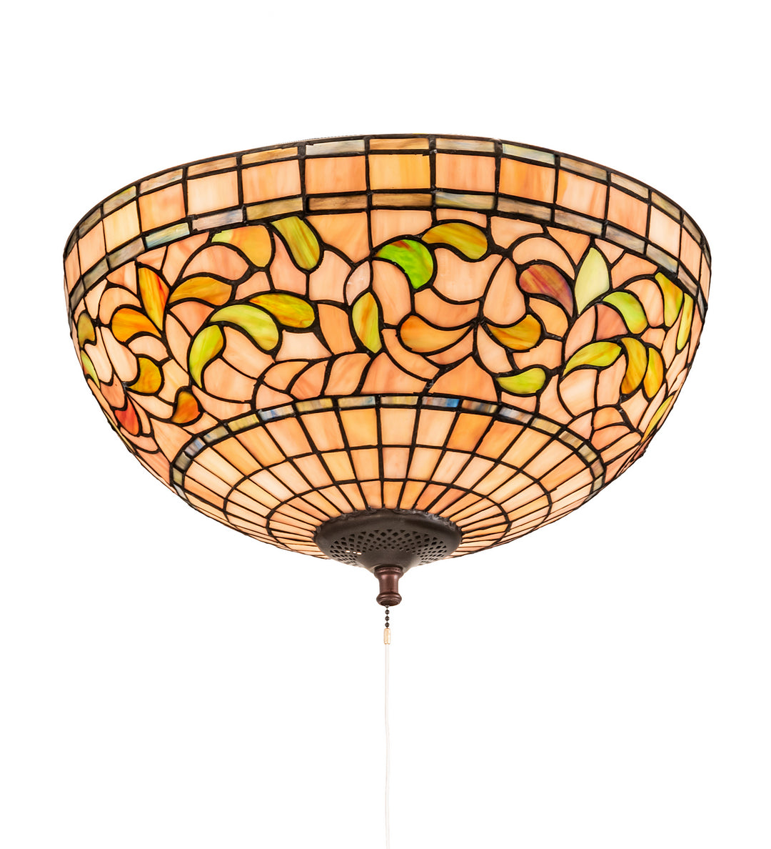 Meyda Tiffany Tiffany Turning Leaf 214929 Ceiling Light - Mahogany Bronze