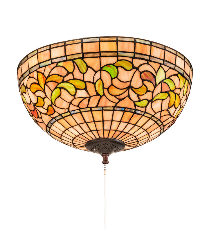 Meyda Tiffany Tiffany Turning Leaf 214929 Ceiling Light - Mahogany Bronze