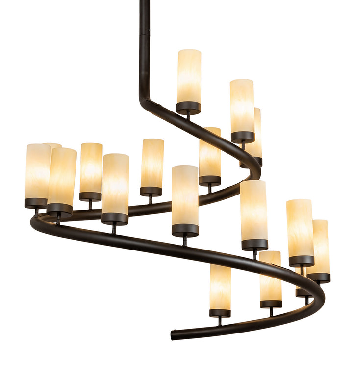 Meyda Tiffany French Horn 214988 Chandelier Light - Antique
