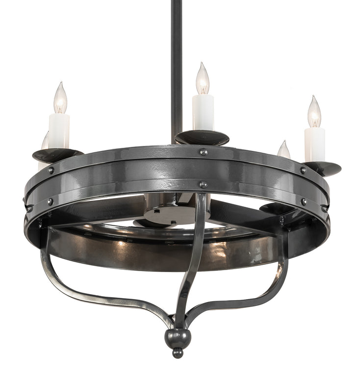 Meyda Tiffany Parnella 215651 Chandelier Light - Nickel
