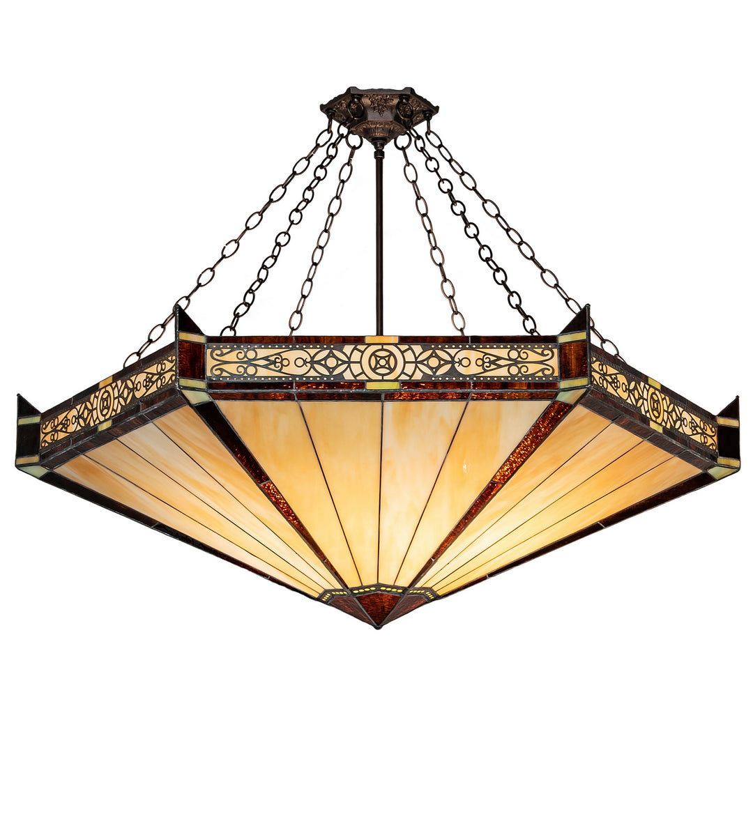 Meyda Tiffany Peaches 216503 Ceiling Light - Mahogany Bronze