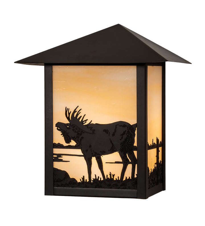 Meyda Tiffany Lighting 29593 Seneca One Light Wall Sconce Outdoor Bronze / Dark