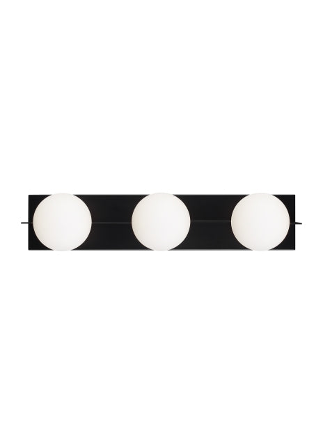 Visual Comfort Modern Orbel 700BCOBL3B Bath Vanity Light 7 in. wide - Matte Black