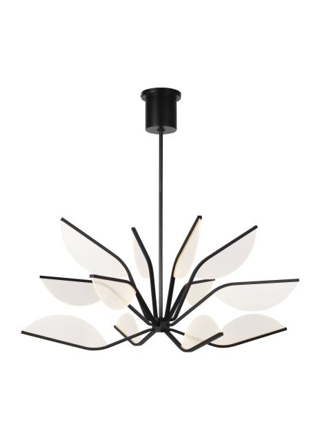 Visual Comfort Modern Belterra 700BLT38B-LED930 Chandelier Light - Matte Black