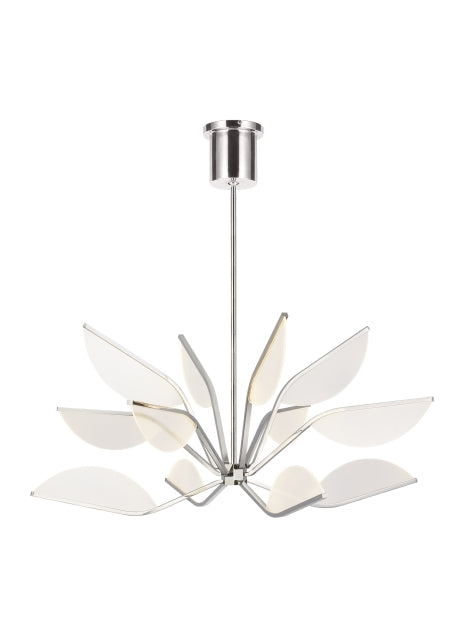 Visual Comfort Modern Belterra 700BLT38N-LED930 Chandelier Light - Polished Nickel