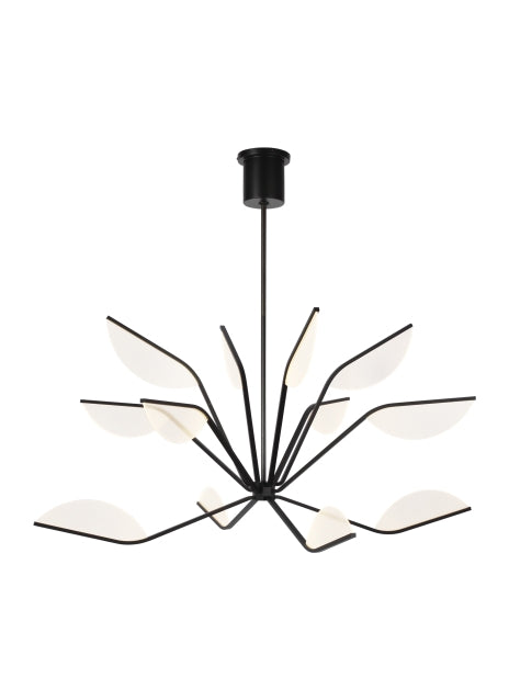 Visual Comfort Modern Belterra 700BLT48B-LED930 Chandelier Light - Matte Black