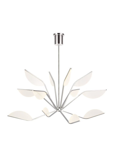 Visual Comfort Modern Belterra 700BLT48N-LED930 Chandelier Light - Polished Nickel