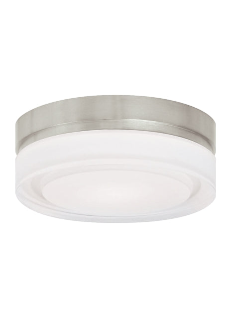 Visual Comfort Modern Cirque 700CQSS-LED Ceiling Light - Satin Nickel