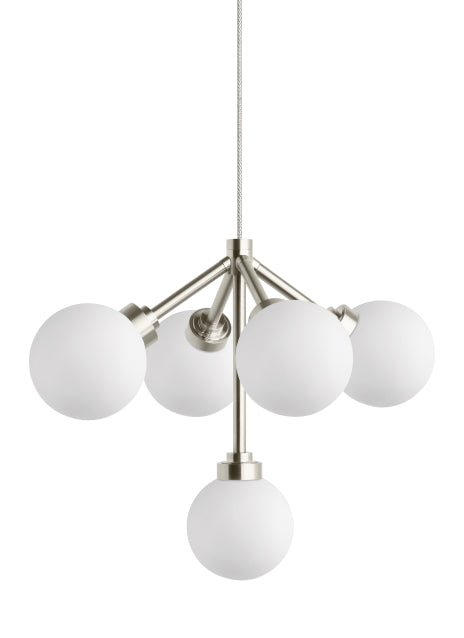 Visual Comfort Modern Mara 700FJMRAWS-LED927 Chandelier Light - Satin Nickel
