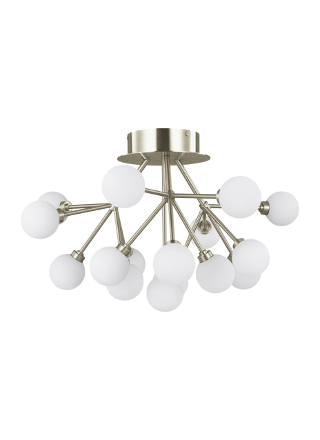 Visual Comfort Modern Mara 700FMMRAS-LED927 Ceiling Light - Satin Nickel
