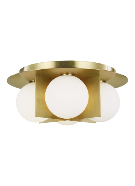 Visual Comfort Modern Orbel 700FMOBLR Ceiling Light - Aged Brass