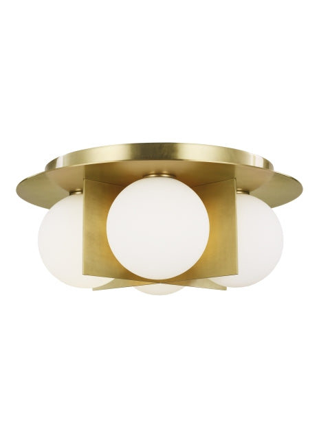 Visual Comfort Modern Orbel 700FMOBLR-LED930 Ceiling Light - Aged Brass