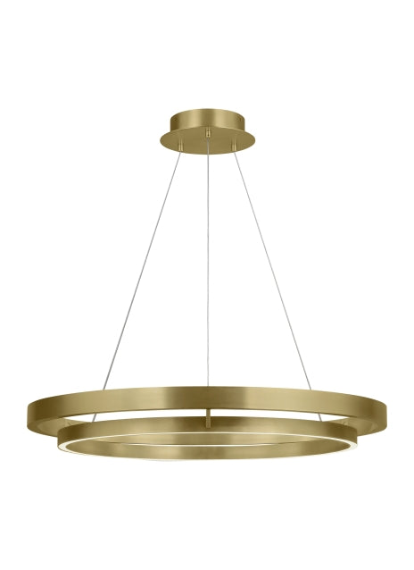 Visual Comfort Modern Grace 700GRC36R-LED930 Chandelier Light - Aged Brass