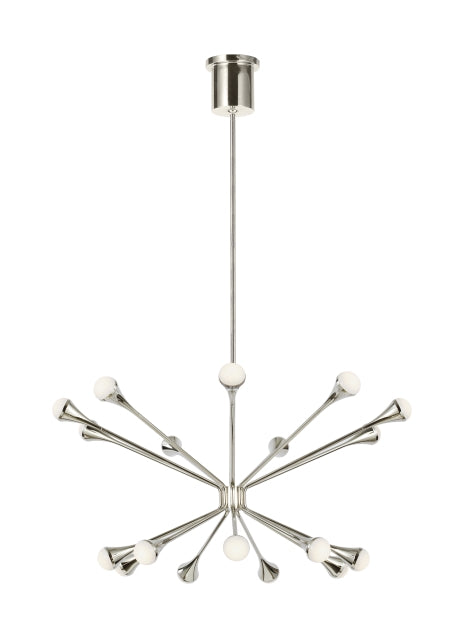 Visual Comfort Modern Lody 700LDY18N-LED930 Chandelier Light - Polished Nickel