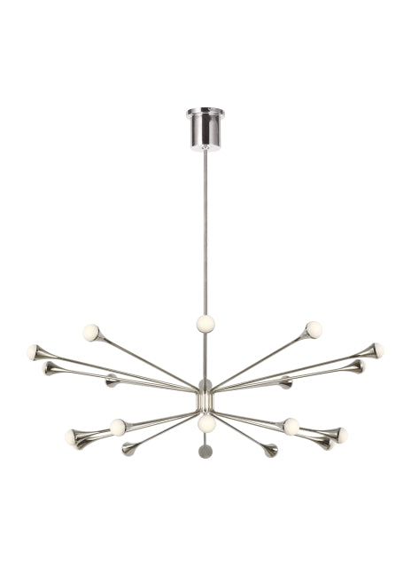 Visual Comfort Modern Lody 700LDY20N-LED930 Chandelier Light - Polished Nickel