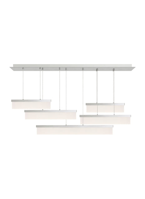 Visual Comfort Modern Sweep 700LSSWPN-LED930 Pendant Light - Polished Nickel