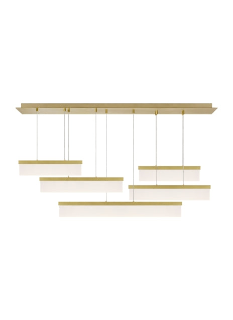 Visual Comfort Modern Sweep 700LSSWPR-LED930 Pendant Light - Aged Brass