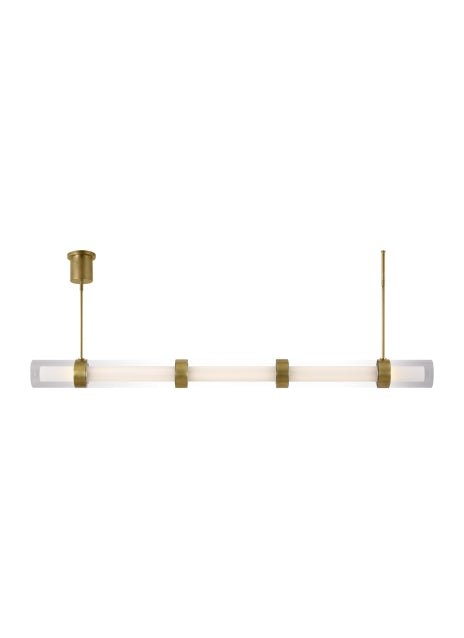 Visual Comfort Modern Wit 700LSWIT5R-LED930 Pendant Light - Aged Brass