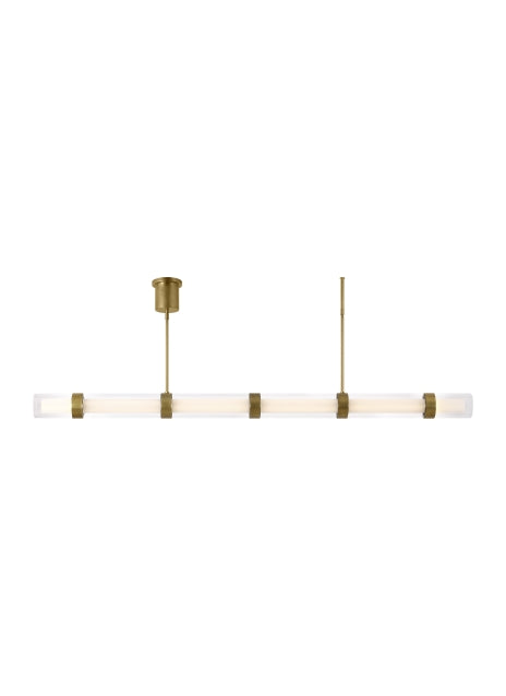 Visual Comfort Modern Wit 700LSWIT6R-LED930 Pendant Light - Aged Brass