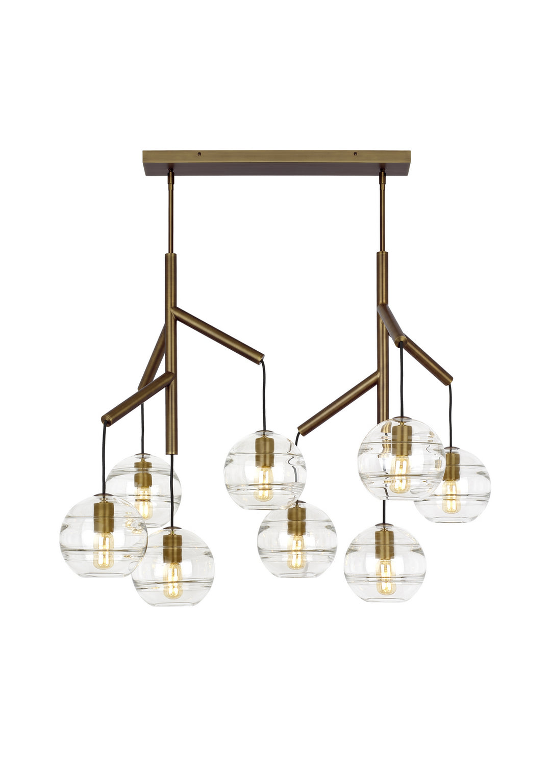 Visual Comfort Modern Sedona 700SDNMPL2CR Pendant Light - Aged Brass