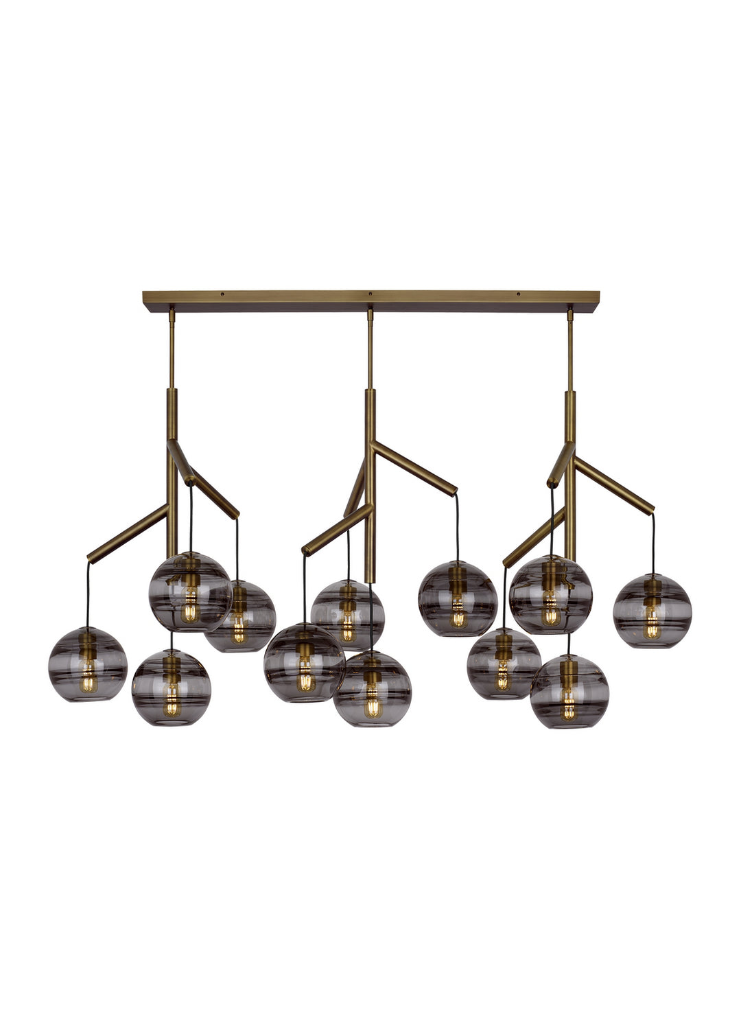 Visual Comfort Modern Sedona 700SDNMPL3KR Pendant Light - Aged Brass