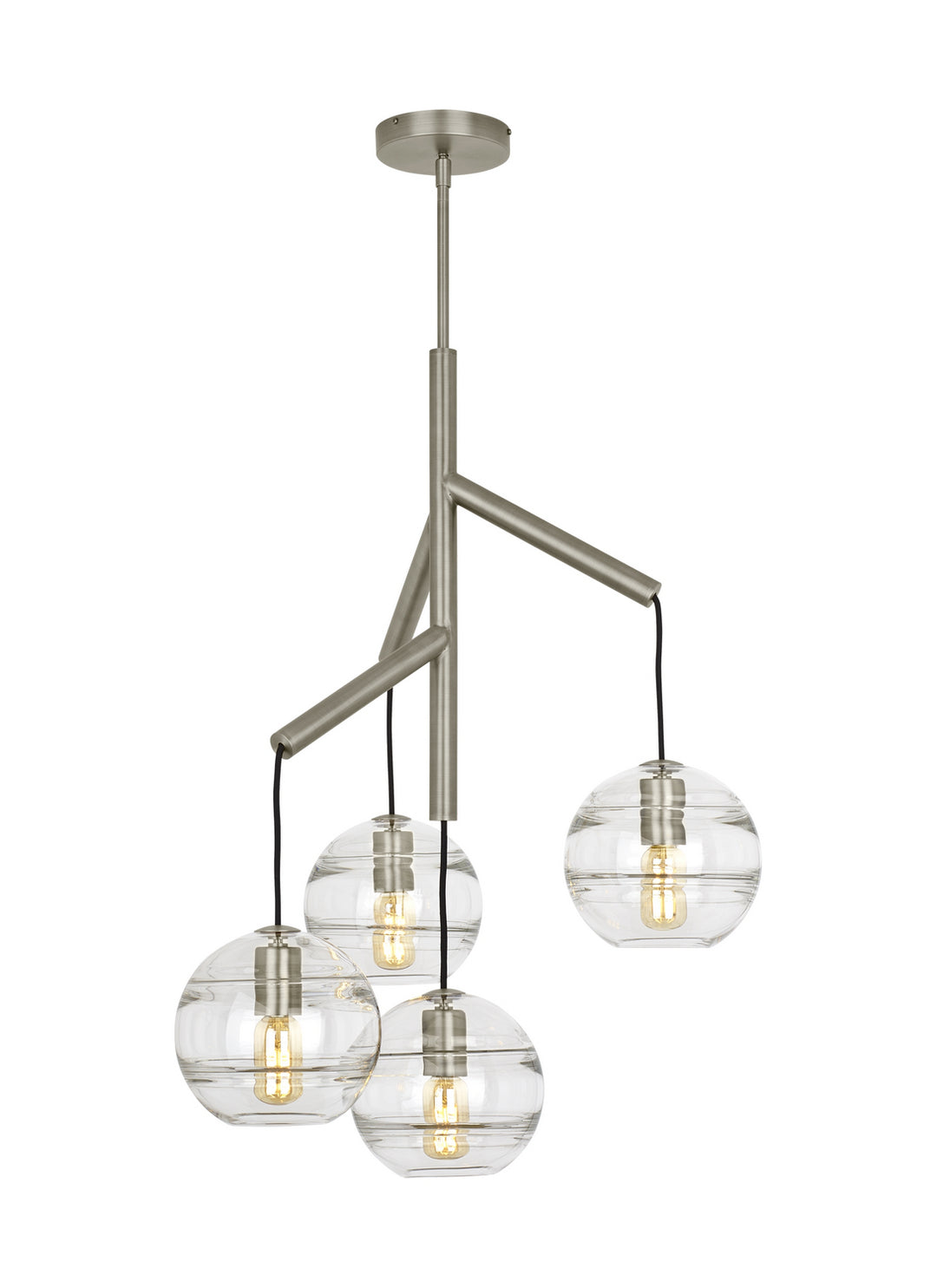 Visual Comfort Modern Sedona 700SDNMPR1CS Chandelier Light - Satin Nickel