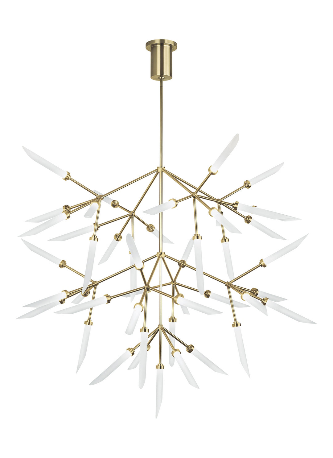 Visual Comfort Modern Spur 700SPRGFR-LED927 Chandelier Light - Aged Brass